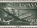 Spain - 1956 - Superconstellation & Santa María - 20 CTS - Bronce verdoso - Avión, Barco, Nave - Edifil 1169 - 0